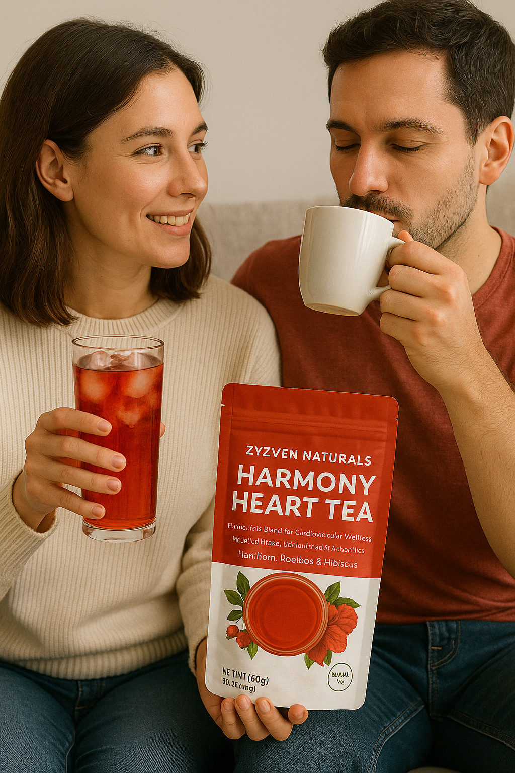 Woman holding Hey Girl D-Mannose, hands in a heart shape around the bottle