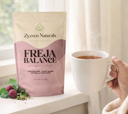 Freja Balance™ Menopause Tea – Hormone Support Herbal Tea for Women 45+ | Perimenopause Relief | Hot Flash & Mood Support | Loose Leaf Women’s Wellness Blend (80g)