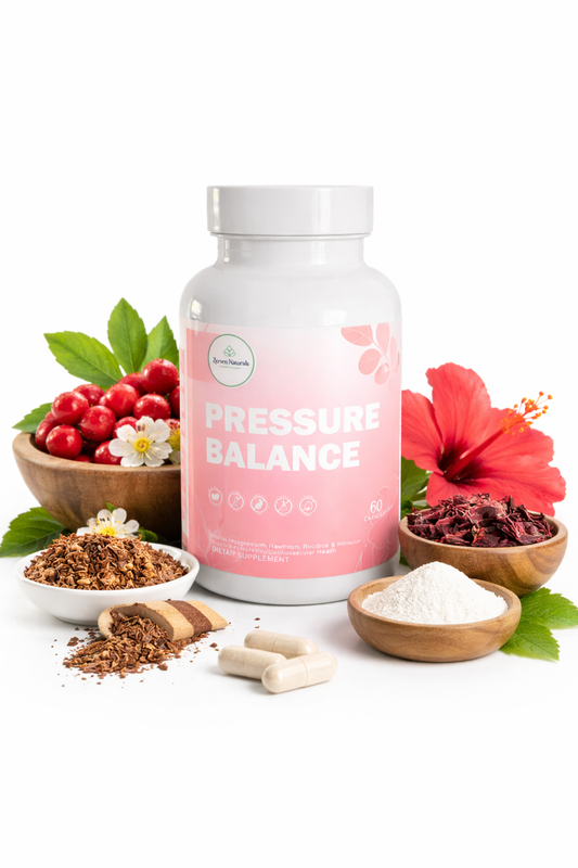 Pressure Balance cardiovascular, circulation and blood pressure support capsules, 60 count vegan supplement, GMP manufactured and lab tested