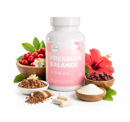 Pressure Balance cardiovascular, circulation and blood pressure support capsules, 60 count vegan supplement, GMP manufactured and lab tested