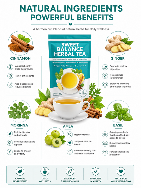 sweet balance blood sugar wellness herbal tea