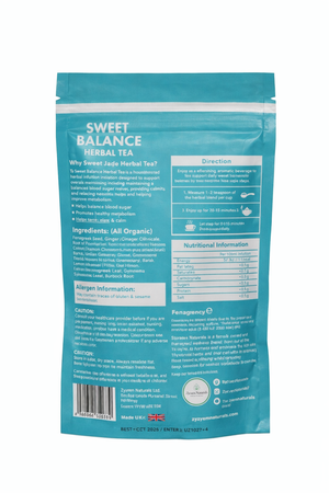 Sweet Balance Blood Sugar Wellness Herbal Tea (80g) | Organic Vegan Tea | GMP & Third-Party Lab Tested