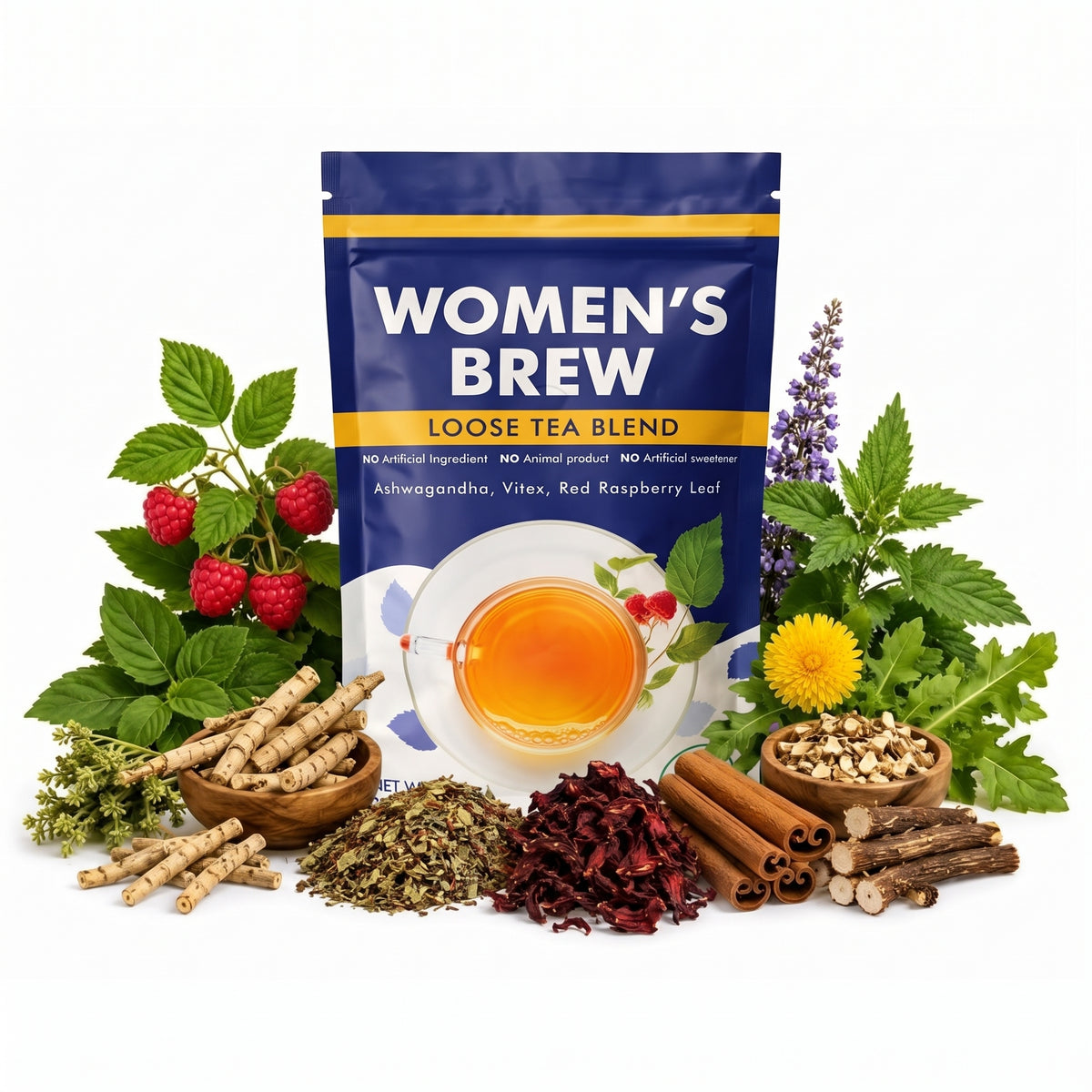 Hormone, Reproductive & Cycle Wellness Organic Herbal Tea | Women's Brew