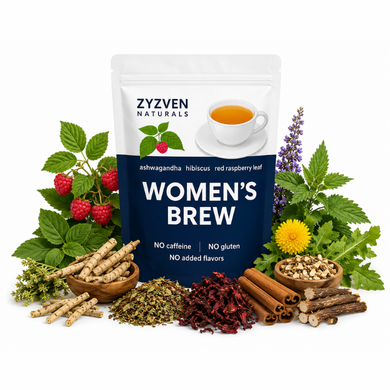 Women's Brew Women's Wellness Herbal Tea 60g organic vegan herbal tea, GMP certified and third-party lab tested